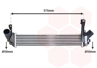 VAN WEZEL Интеркулер 43004346